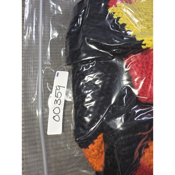 Marisa Christina Hand Knit Rainbow Zip Cardigan Sweater Womens Chunky Argyle - Picture 15 of 15